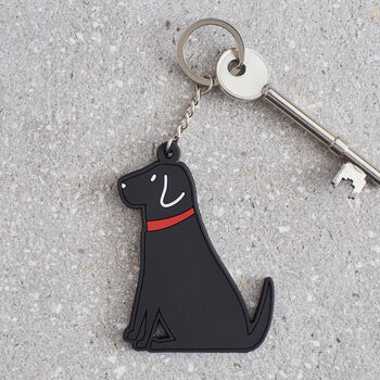 Black Labrador Key Ring Personalisation Available, 3 of 6