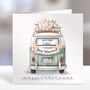 Camper Van Wedding Card Personalised, thumbnail 4 of 7