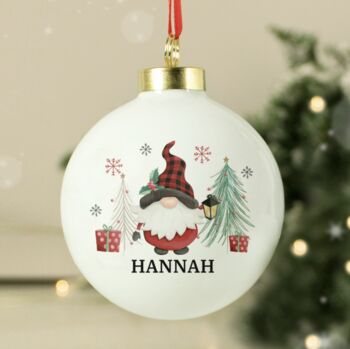 Personalised Gonk Christmas Bauble, 2 of 4