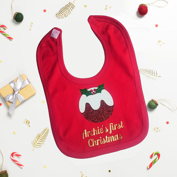 First Christmas Personalised Bib, 2 of 3