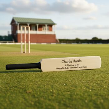 Personalised Display Cricket Bat, 11 of 12