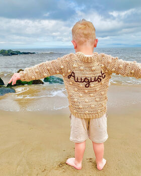 Personalised Baby Name Cardigan, 10 of 12