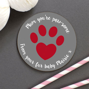 Personalised 'Pet Mum' Animal Lover Coaster, 2 of 8