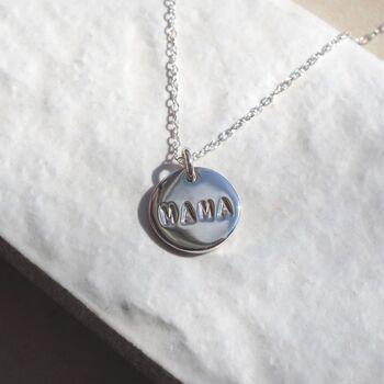 Personalised Hand Stamped Mama Necklace, 5 of 12