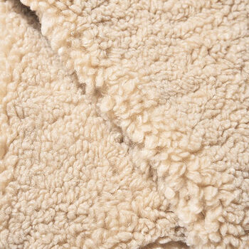 Cream Teddy Fleece Scarf, 2 of 4