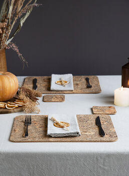 Natural Cork Placemats Set Of Four | Rectangle, 7 of 8