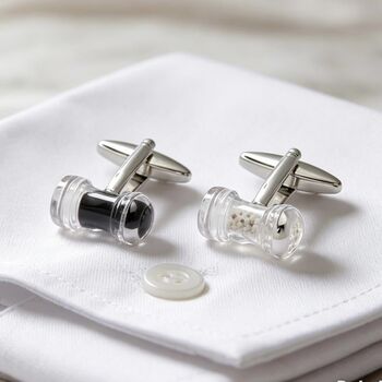 Personalised Salt And Pepper Shaker Cufflinks, 9 of 12