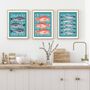 Seafood Illustrations Poster Set, thumbnail 3 of 6