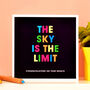 Personalised The Sky Is The Limit Congratulations Card, thumbnail 1 of 3