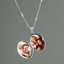 Gifts For Her Personalised Silver Photo Locket Necklace, thumbnail 8 of 8