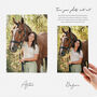 Horse And Rider Portrait Gift, Custom Hand Drawn Print, thumbnail 2 of 9
