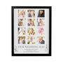 Personalised Botanical Black Multi Photo Frame Wedding Gift, thumbnail 6 of 6