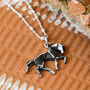 Sterling Silver Origami Horse Necklace, thumbnail 5 of 7
