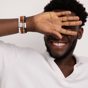 Men’s Personalised Earth Sign Bead Bracelet, 3 of 8