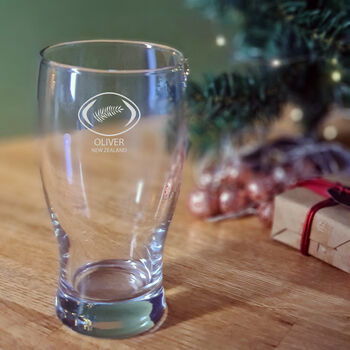 Personalised New Zealand Pint Glass, 4 of 7