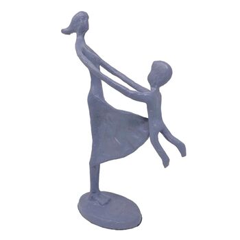 Mother And Child Swinging Iron Figurine 23cm, 5 of 5