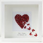 Personalised Ruby Wedding Anniversary Butterfly Heart, thumbnail 1 of 9