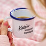 Personalised Enamel Espresso Mug, thumbnail 1 of 2