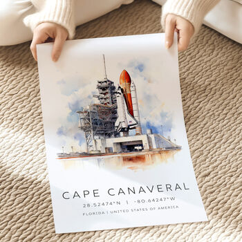 Florida Destination Landmark Poster For Cape Canaveral, 3 of 7