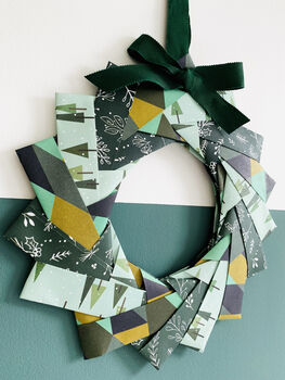 Fold Your Own Origami Wreath, 4 of 4