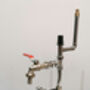 Personalised Copper Pipe Drink Dispenser In Chrome, thumbnail 3 of 4