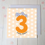 Animal Number Age Birthday Cards, thumbnail 3 of 6