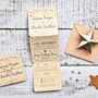 Retro Stars Tri Fold Recycled Wedding Invition, thumbnail 5 of 5