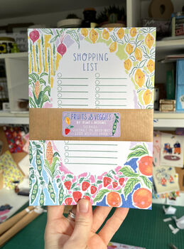 Recycled Tearaway Fruit And Vegetable Shopping List, 2 of 4