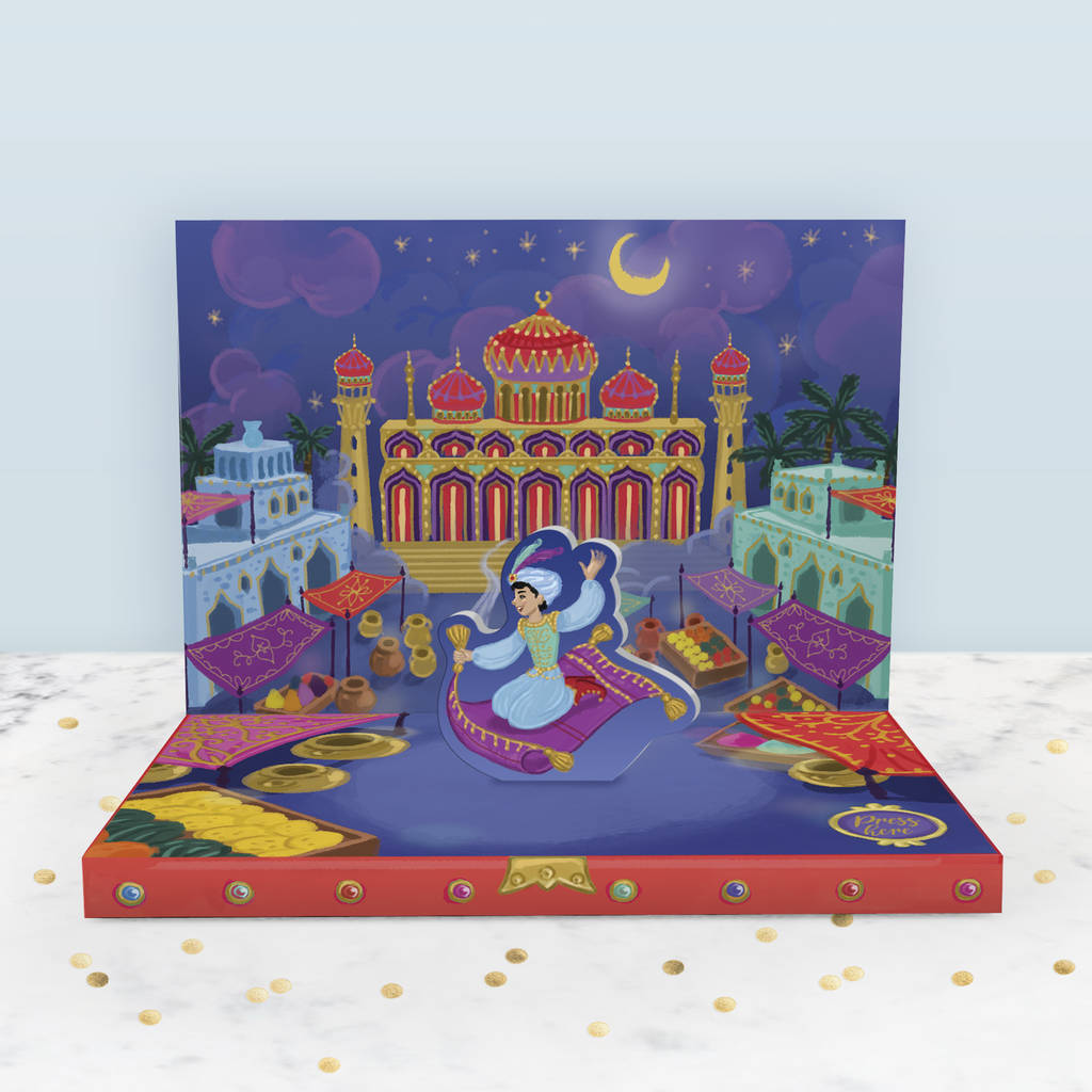 Aladdin's Adventures Music Box Card By My Design Co