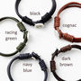 Personalised Men's Silver And Leather Bracelet, thumbnail 5 of 7