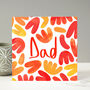 Orange Patterned Fathers Day Card, thumbnail 2 of 6