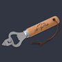 Wooden Bottle Opener 'Let's Get Piste' | Perfect Gift | Novelty | Barware | Skiing | Accessory, thumbnail 1 of 2