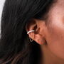 Sterling Silver Pearl And Chain Ear Cuffs, thumbnail 1 of 3