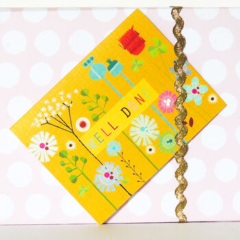 Mini Floral Well Done Card, 3 of 5