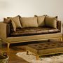 Vintage Leather Cushioned Sofa Choice Of Sizes, thumbnail 1 of 12