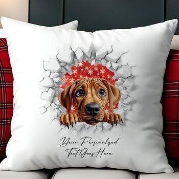Personalised Christmas Rhodesian Ridgeback Break Through, 5 of 10