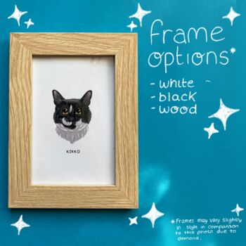 Personalised Mini Pet Portrait Illustration Print, 6 of 7