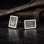 Spitfire Cufflinks Rectangular In Sterling Silver, thumbnail 1 of 5