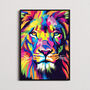 Lion Pop Art Print, thumbnail 1 of 8