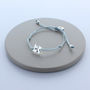 Delicate Sterling Silver Pinwheel Friendship Bracelets, thumbnail 4 of 5