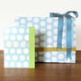 Blue Spot Wrapping Paper Two Sheets, thumbnail 2 of 5