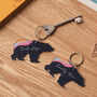 Blue Bear Acrylic Keyring Father's Day Card, thumbnail 3 of 6