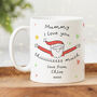 Personalised Christmas Mug 'Mummy Love You This Much', thumbnail 1 of 5