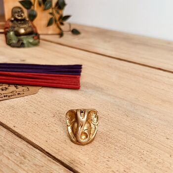 Mini Handmade Brass Elephant Incense Holder, 2 of 10