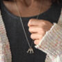 Sardine Fish Necklace In Silver, thumbnail 4 of 6