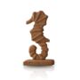 Handcarved Travertine Seahorse Sculpture, thumbnail 3 of 4