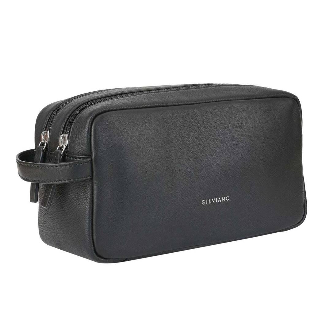 Wash Bag Black By HOUSE OF SILVIANO | notonthehighstreet.com