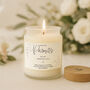 Personalised For My Parents On My Wedding Day Scented White Glass Jar Candle • Gift Box, thumbnail 1 of 2