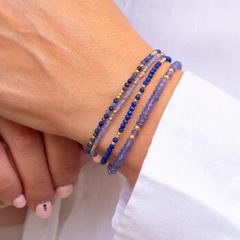 Skinny Lapis Lazuli Bracelet, 2 of 8