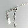 Sterling Silver Infinite Love Charm Anklet, thumbnail 2 of 6